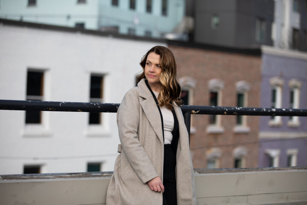 Branding photo of a real estate agent in downtown St. John's, Newfoundland and Labrador 
